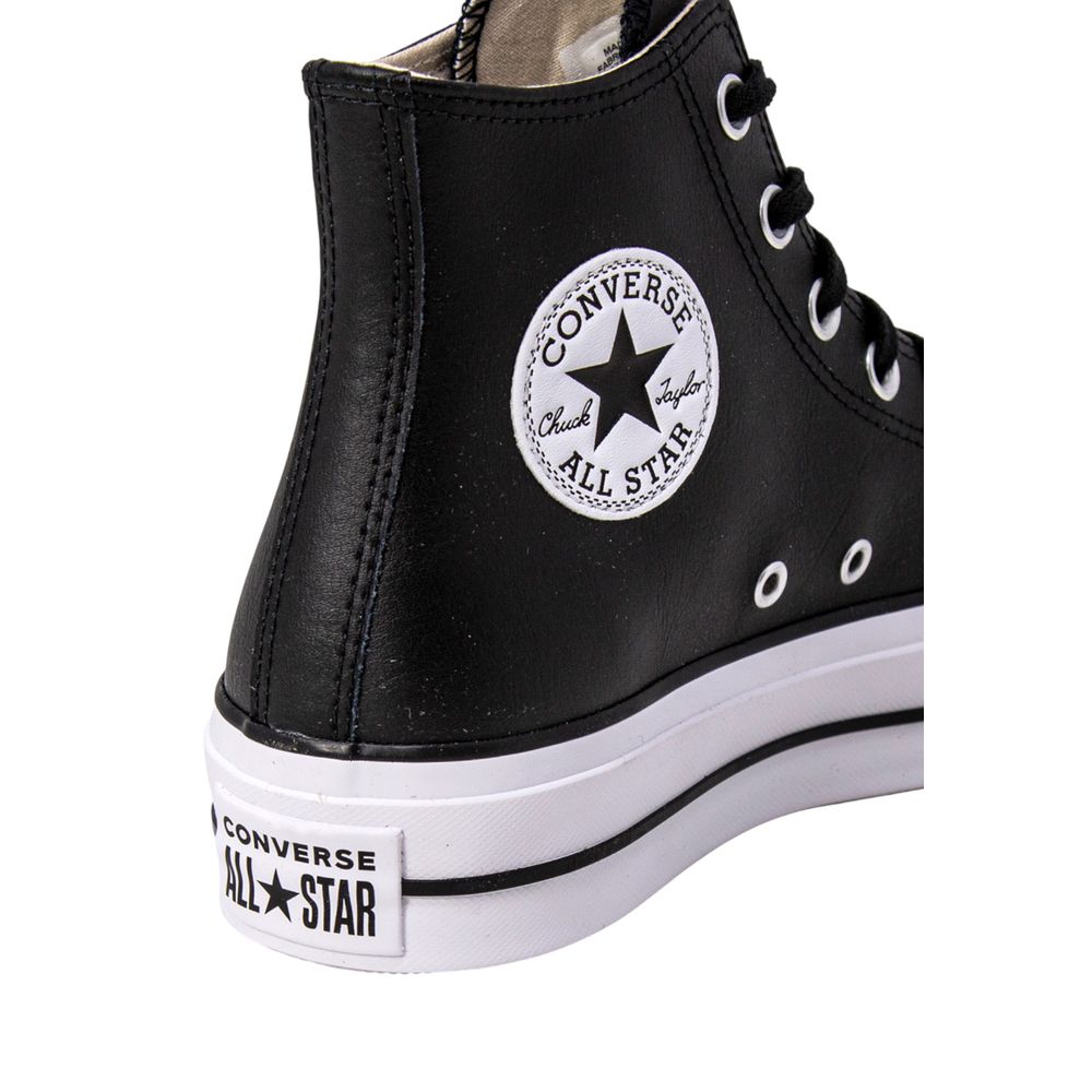 Converse Black Polyethylene Platform Sneakers - HBPS Beauty & Fashion