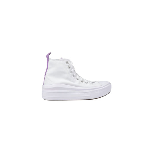 Converse White Fabric Platform Sneakers - HBPS Beauty & Fashion