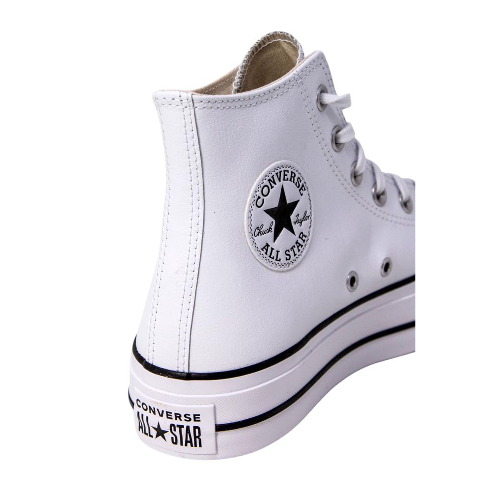 Converse White Polyethylene Platform Sneakers - HBPS Beauty & Fashion