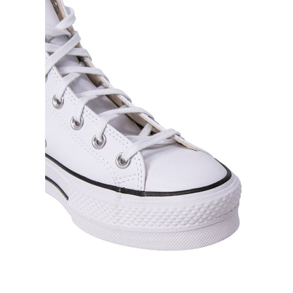 Converse White Polyethylene Platform Sneakers - HBPS Beauty & Fashion