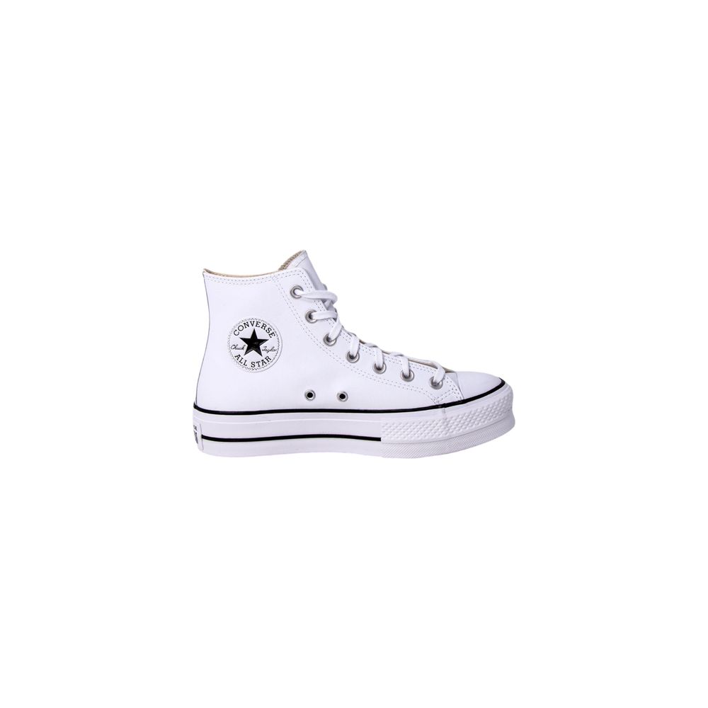 Converse White Polyethylene Platform Sneakers - HBPS Beauty & Fashion