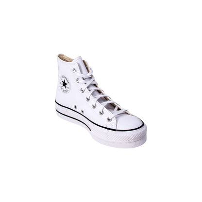 Converse White Polyethylene Platform Sneakers - HBPS Beauty & Fashion