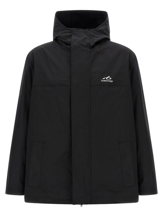 Coupe-vent Balenciaga homme Techwear en polyester noir – BA-341360 - HBPS Beauty & Fashion