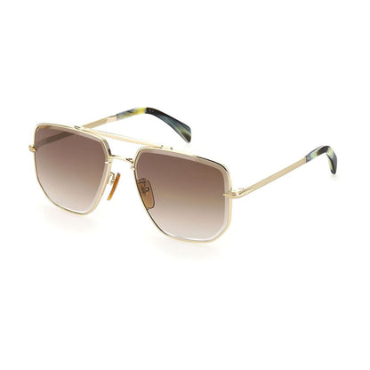 David Beckham Gold Metal Sunglasses - HBPS Beauty & Fashion