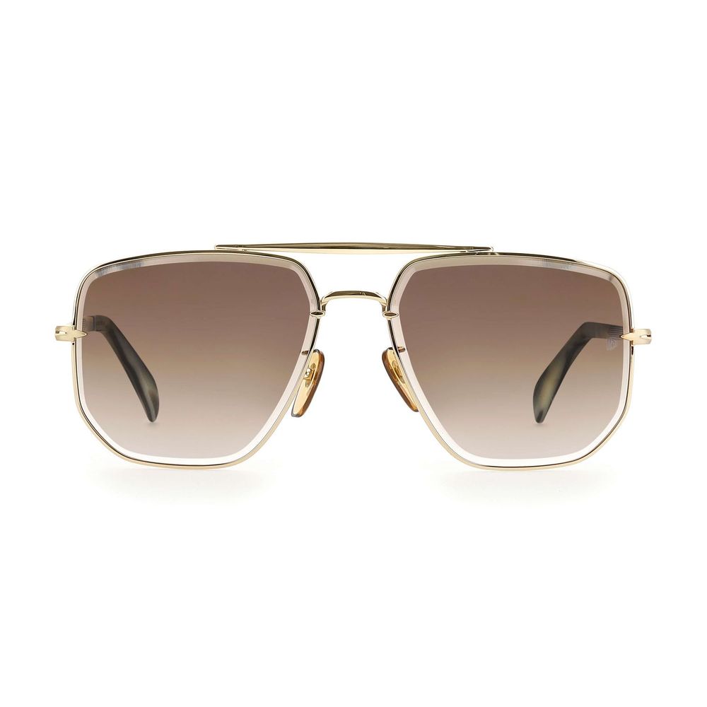 David Beckham Gold Metal Sunglasses - HBPS Beauty & Fashion