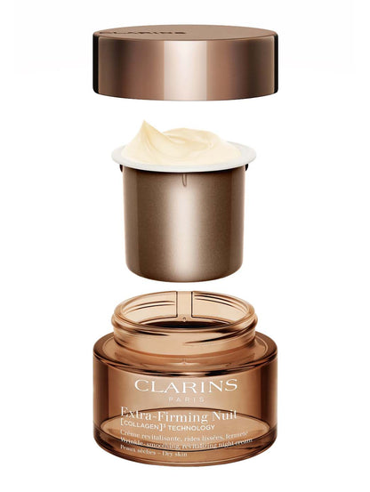Clarins – Extra-Firming Crème de Nuit Raffermissante Peaux Sèches 50ml | Technologie [COLLAGÈNE]³