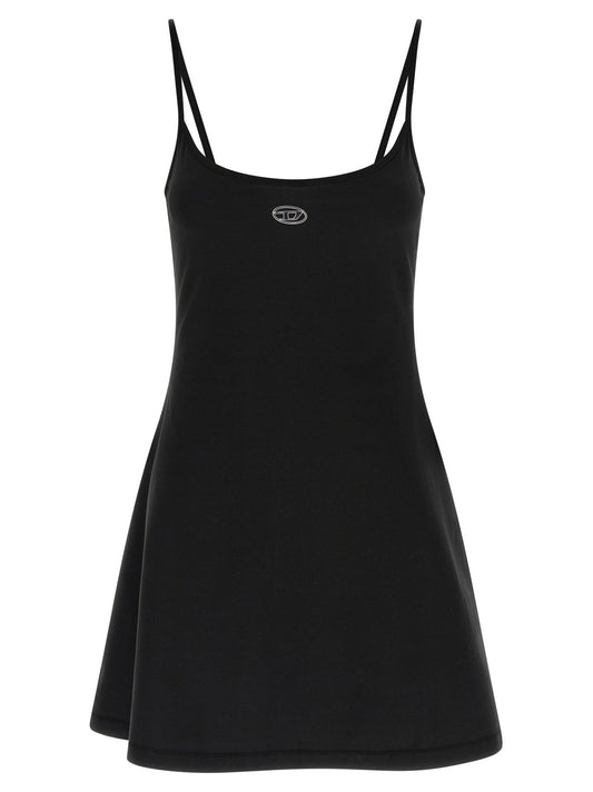 Diesel Black Cotton Short Dress - HBPS Beauty & Fashion