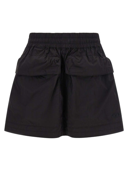 Diesel Black Polyamide Long Skirt - HBPS Beauty & Fashion