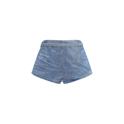 Diesel Blue Cotton Bermuda Shorts - HBPS Beauty & Fashion