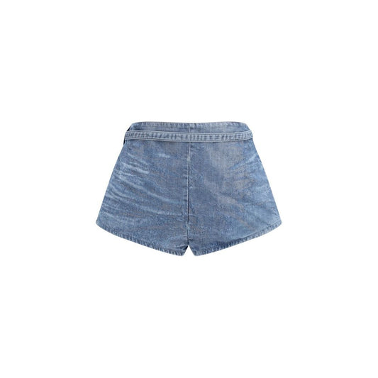 Diesel Blue Cotton Bermuda Shorts - HBPS Beauty & Fashion