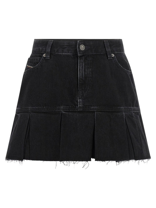 Diesel Blue Cotton Long Skirt - HBPS Beauty & Fashion