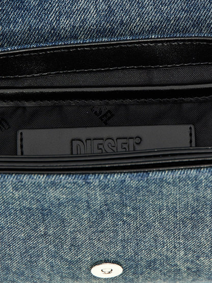 Diesel Blue Cotton Shoulder Bag - HBPS Beauty & Fashion