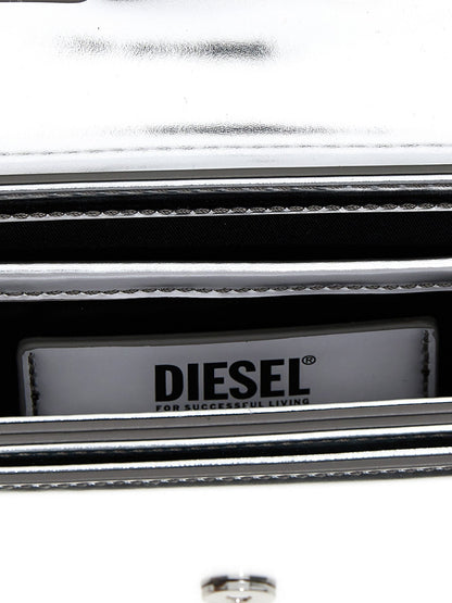 Diesel Silver Cowhide Shoulder Bag - HBPS Beauty & Fashion