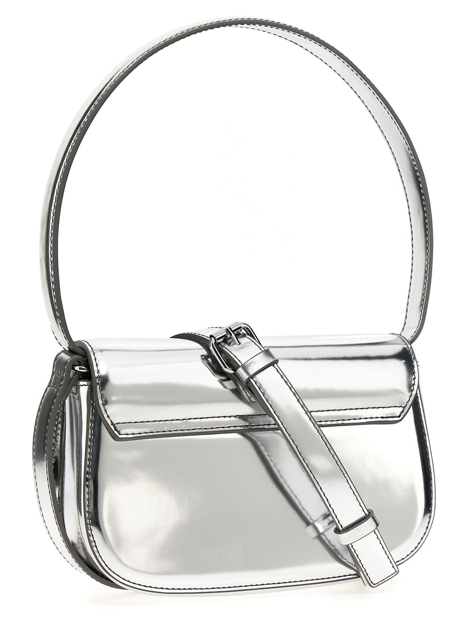 Diesel Silver Cowhide Shoulder Bag - HBPS Beauty & Fashion