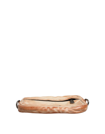 Dolce & Gabbana Beige Vintage Leather Logo Plaque Shoulder Borse Men Bag - HBPS Beauty & Fashion