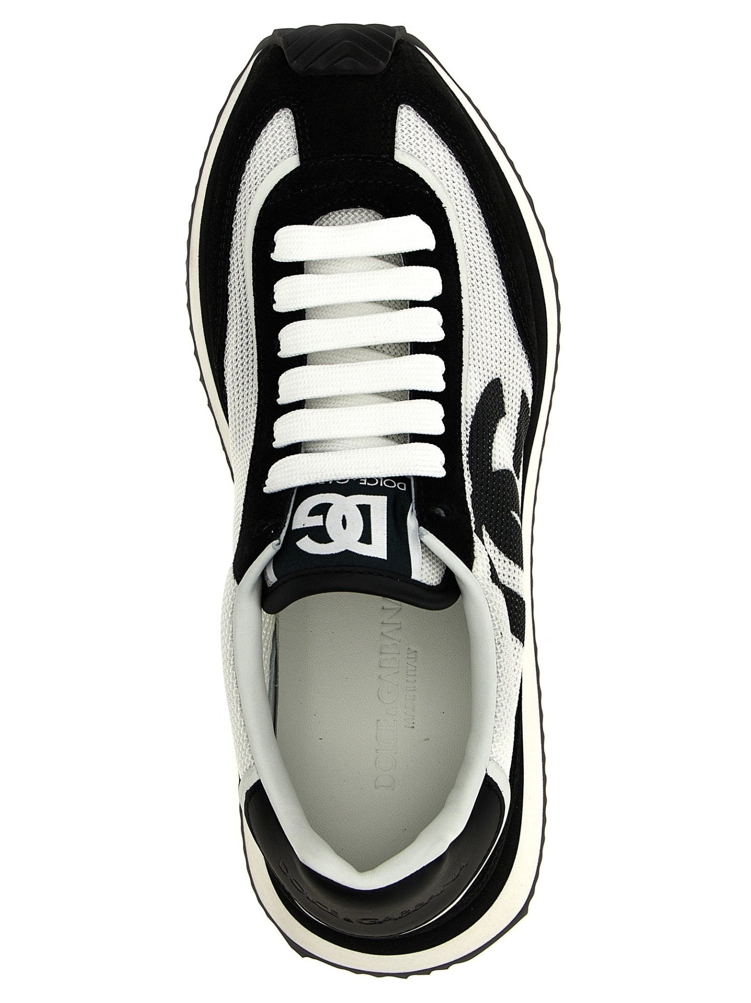 Dolce & Gabbana Bicolor Calfskin Athletic Sneakers - HBPS Beauty & Fashion