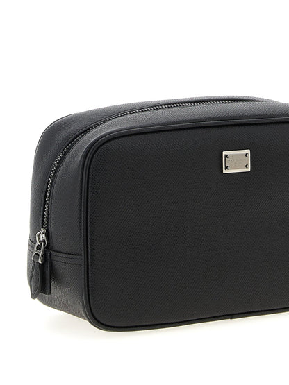 Dolce & Gabbana Black Calfskin Leather Wallet - HBPS Beauty & Fashion