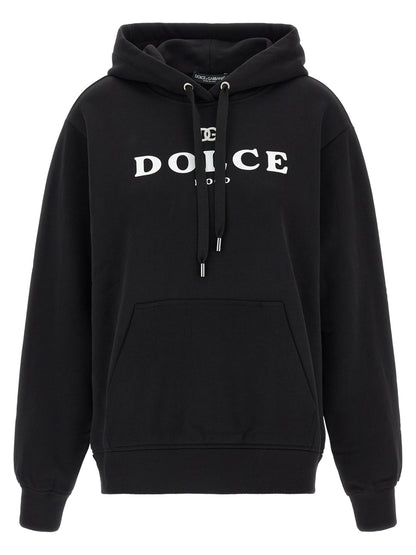 Dolce & Gabbana Black Cotton Hoodie - HBPS Beauty & Fashion