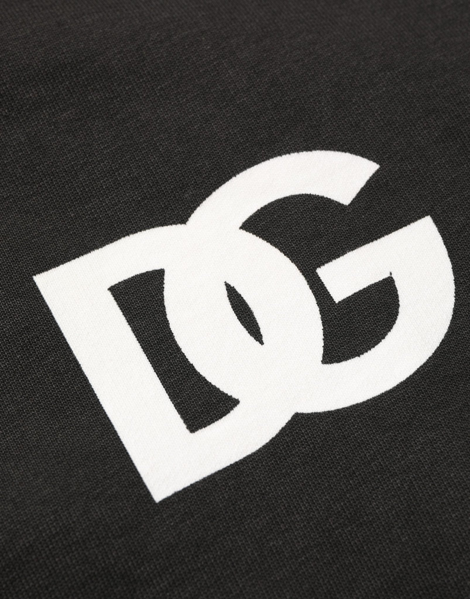 Dolce & Gabbana Black Cotton Logo Hooded Full Zip Sweater - HBPS Beauty & Fashion