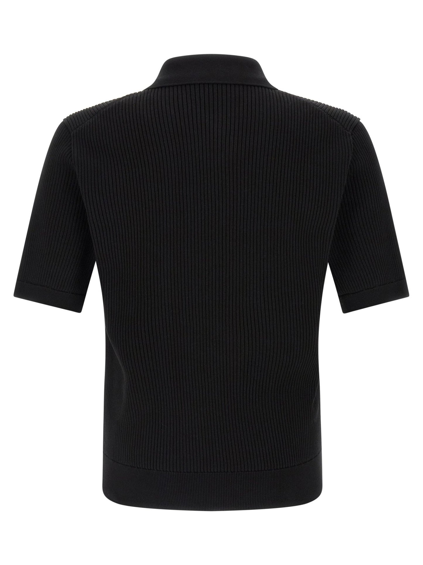Dolce & Gabbana Black Cotton Polo Shirt - HBPS Beauty & Fashion