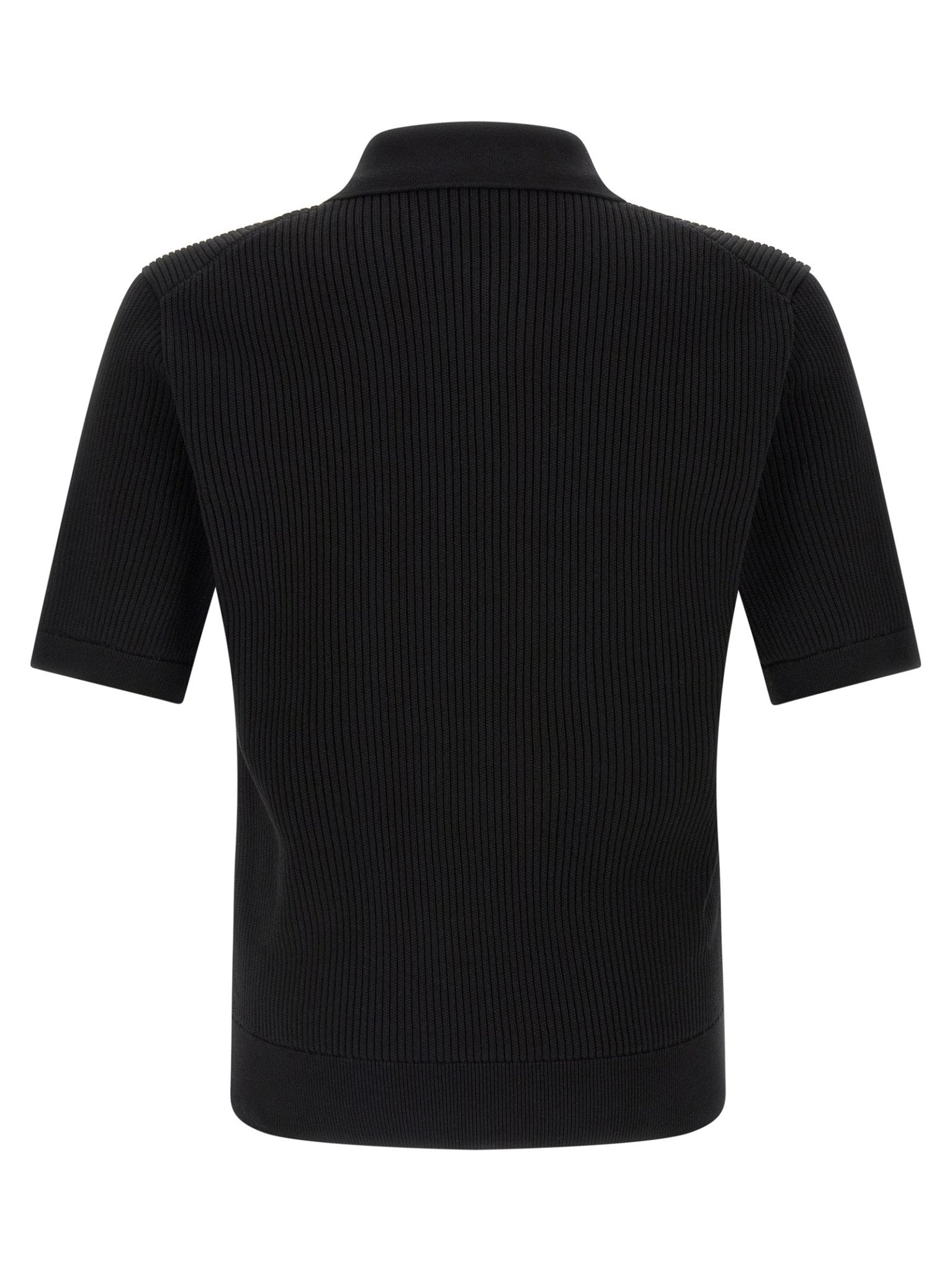 Dolce & Gabbana Black Cotton Polo Shirt - HBPS Beauty & Fashion