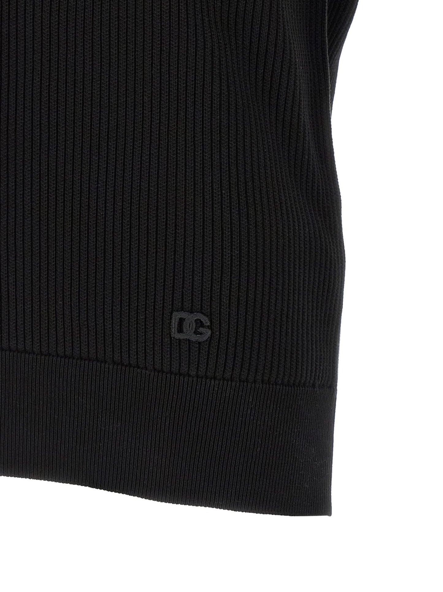 Dolce & Gabbana Black Cotton Polo Shirt - HBPS Beauty & Fashion