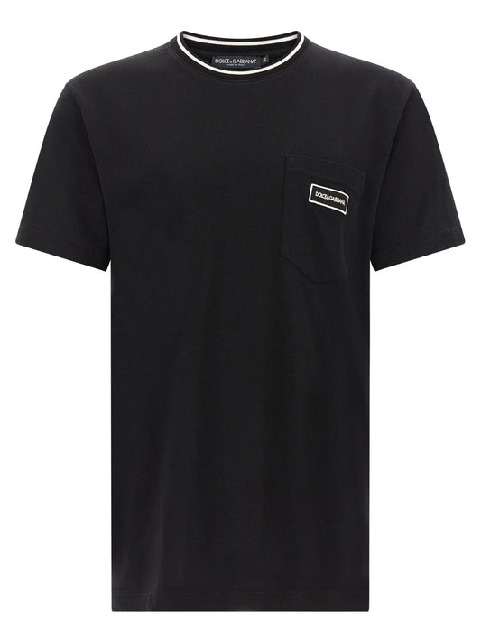 Dolce & Gabbana Black Cotton T-Shirt - HBPS Beauty & Fashion