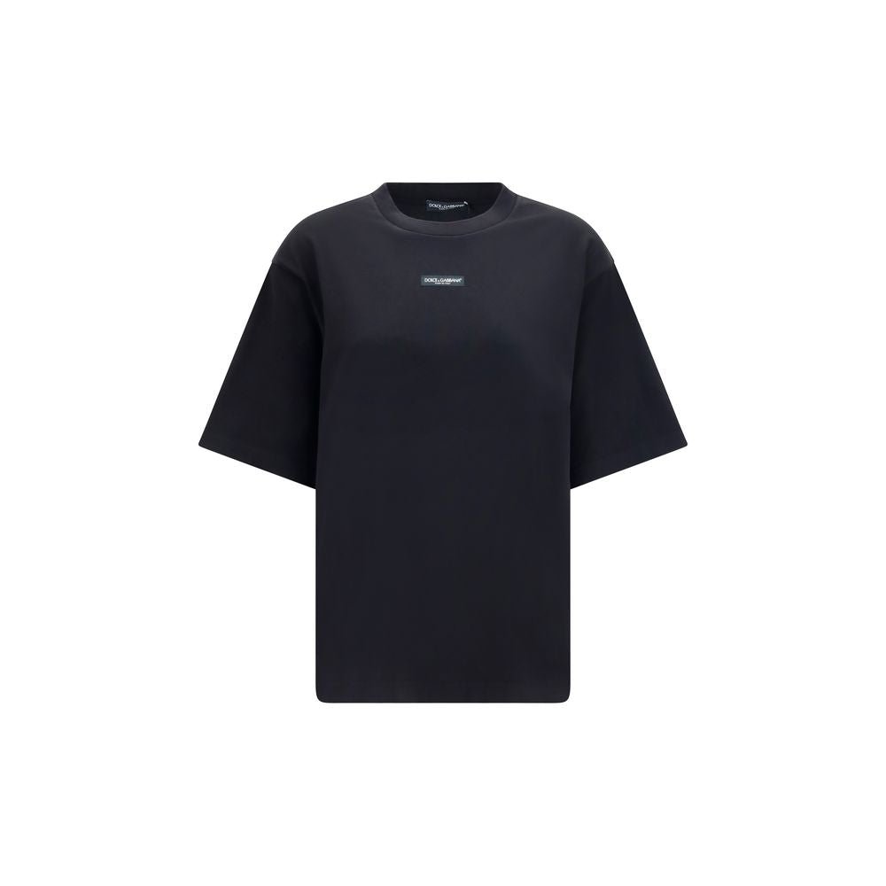Dolce & Gabbana Black Cotton T-Shirt - HBPS Beauty & Fashion