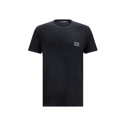 Dolce & Gabbana Black Cotton T-Shirt - HBPS Beauty & Fashion