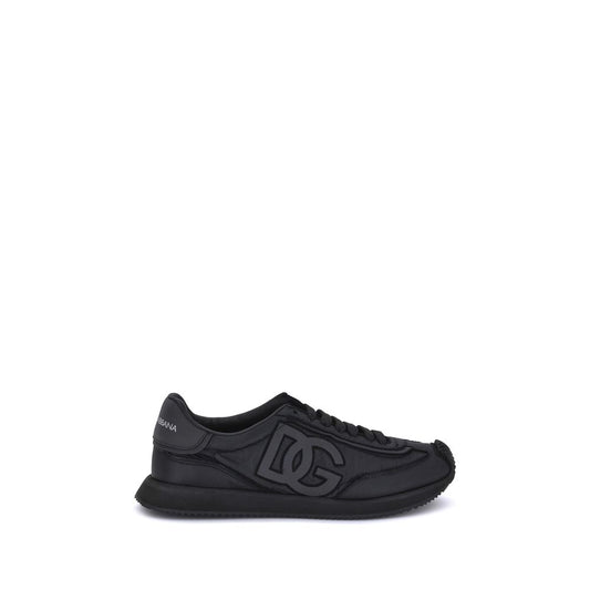 Dolce & Gabbana Black Fabric Athletic Sneakers - HBPS Beauty & Fashion