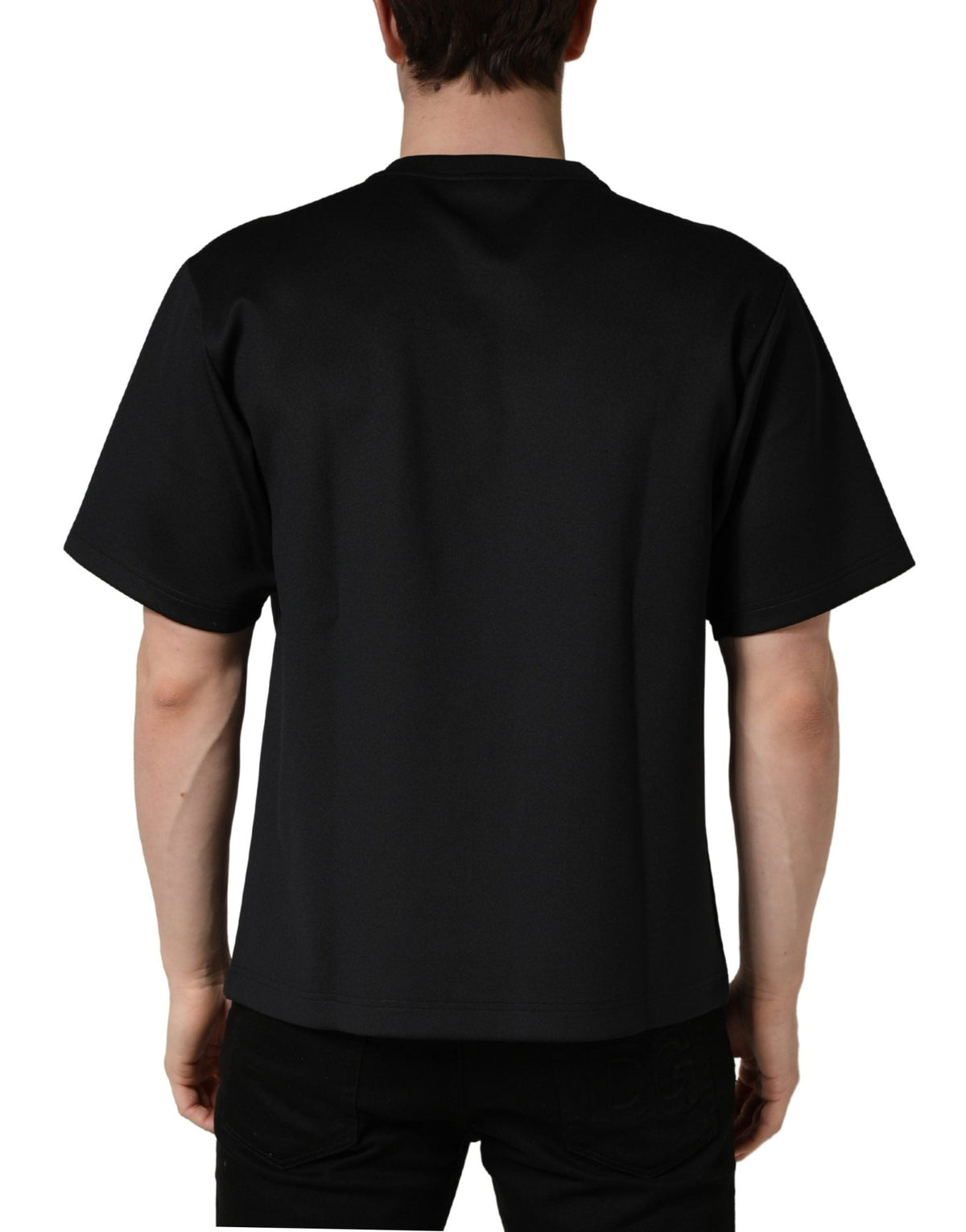 Dolce & Gabbana Black Have Fun Embellished Crew Neck T-shirt - HBPS Beauty & Fashion