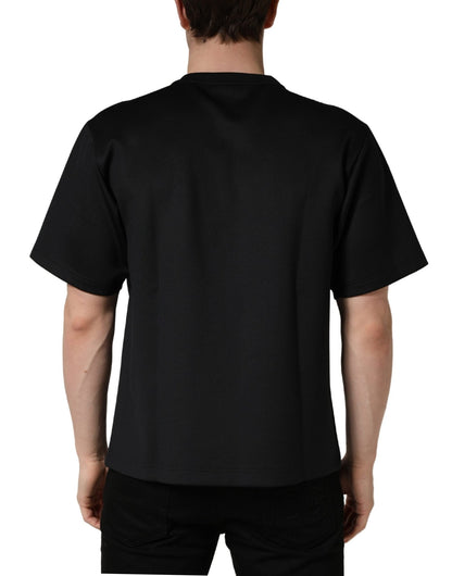 Dolce & Gabbana Black Have Fun Embellished Crew Neck T-shirt - HBPS Beauty & Fashion