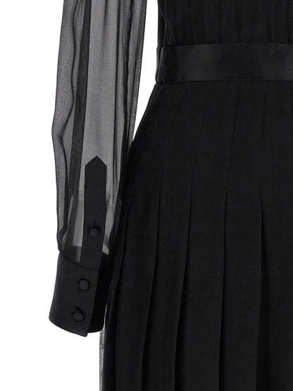 Dolce & Gabbana Black Silk Midi Dress - HBPS Beauty & Fashion