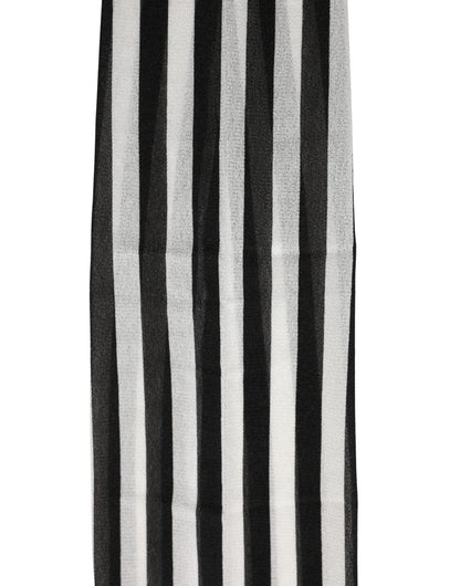Dolce & Gabbana Black White Stripes Tights Stocking Pantyhose Socks - HBPS Beauty & Fashion