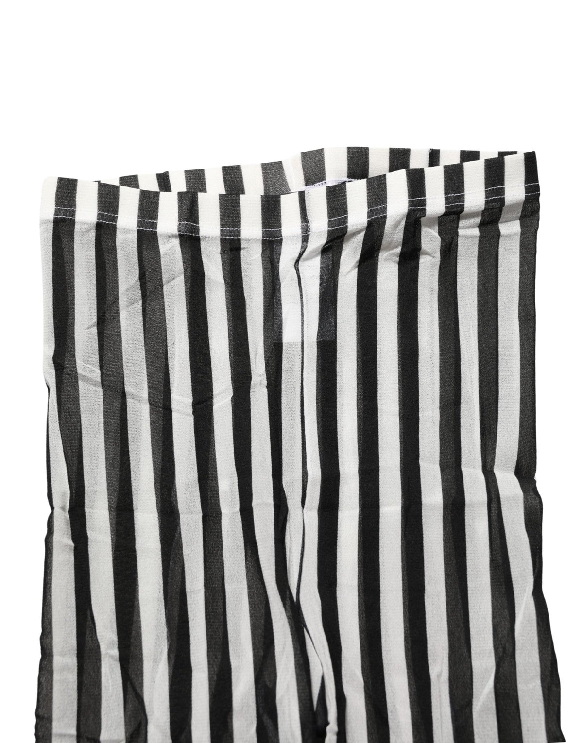 Dolce & Gabbana Black White Stripes Tights Stocking Pantyhose Socks - HBPS Beauty & Fashion