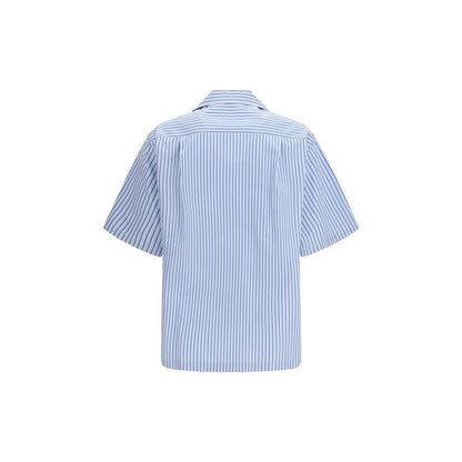 Dolce & Gabbana Blue Cotton Shortsleeve Shirt - HBPS Beauty & Fashion