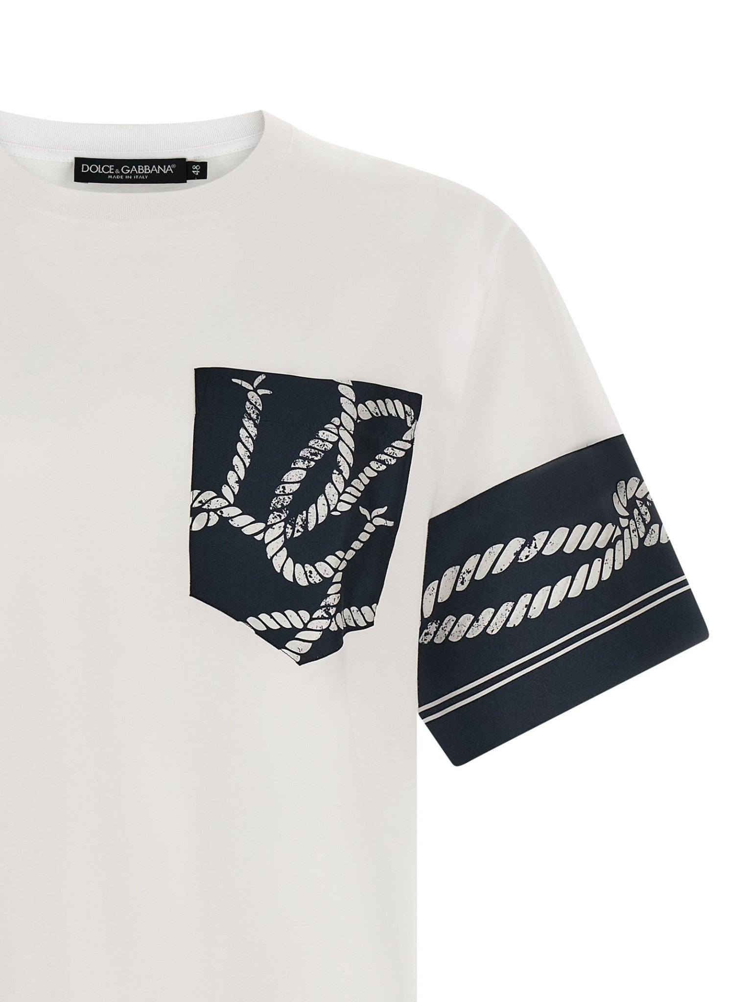 Dolce & Gabbana Blue Cotton T-Shirt - HBPS Beauty & Fashion