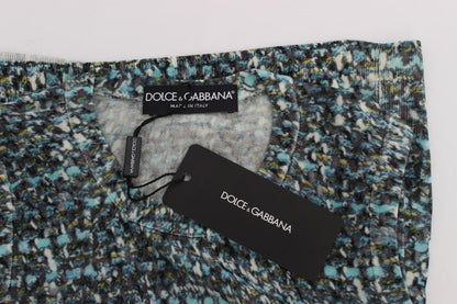 Dolce & Gabbana Blue Wool Sweater Sleeveless Pullover - HBPS Beauty & Fashion