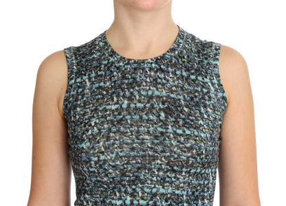 Dolce & Gabbana Blue Wool Sweater Sleeveless Pullover - HBPS Beauty & Fashion