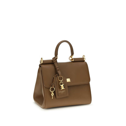 Dolce & Gabbana Brown Calf Leather Bos Taurus Shoulder Bag - HBPS Beauty & Fashion