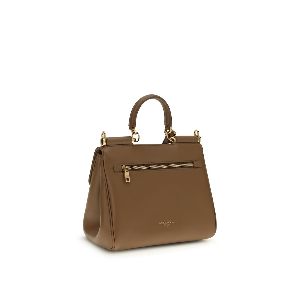 Dolce & Gabbana Brown Calf Leather Bos Taurus Shoulder Bag - HBPS Beauty & Fashion