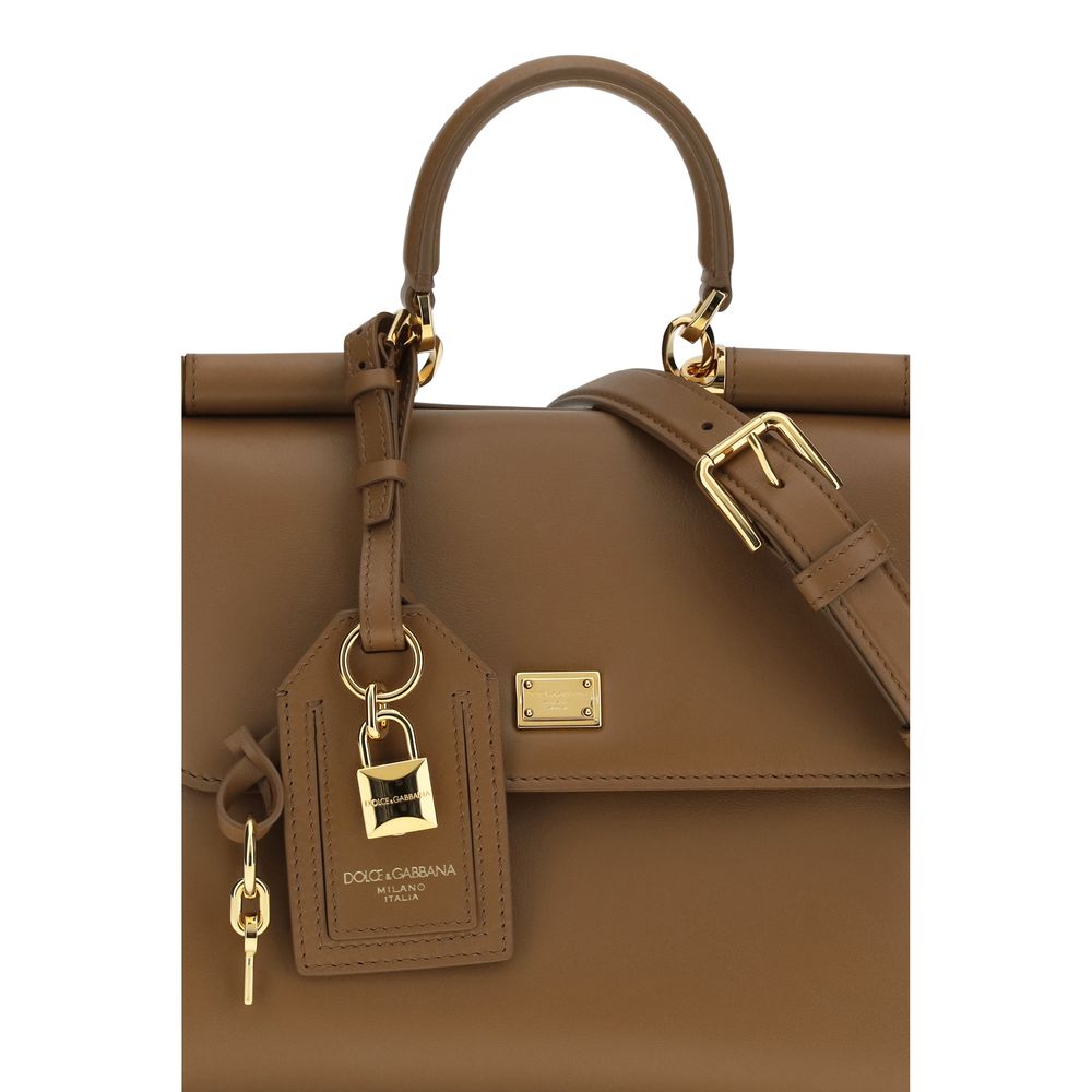 Dolce & Gabbana Brown Calf Leather Bos Taurus Shoulder Bag - HBPS Beauty & Fashion