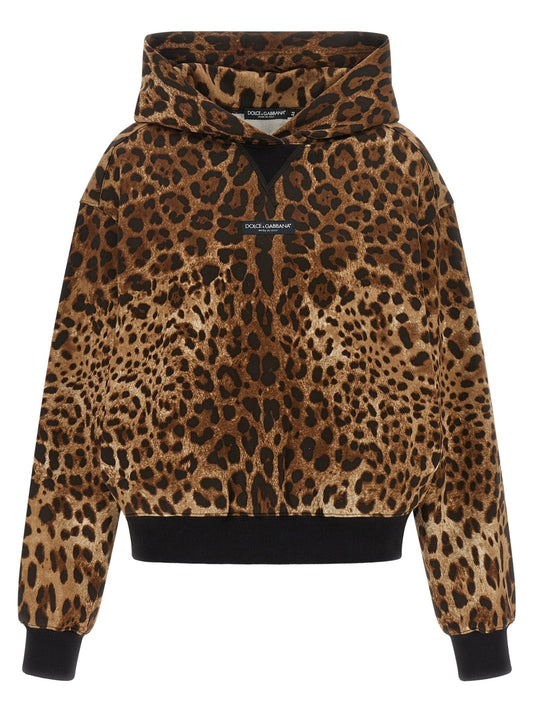 Dolce & Gabbana Brown Cotton Hoodie - HBPS Beauty & Fashion