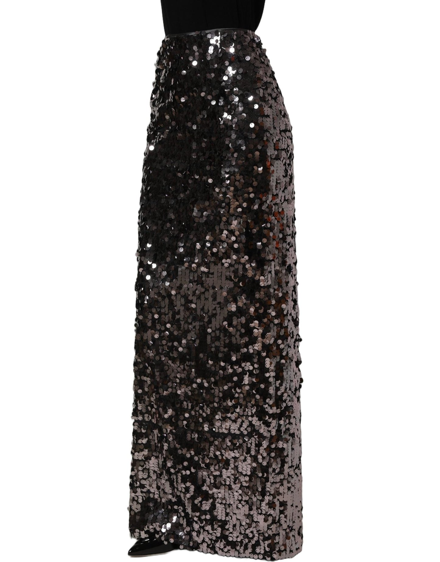 Dolce & Gabbana Brown Sequinned Embellished Pencil Cut Skirt - HBPS Beauty & Fashion