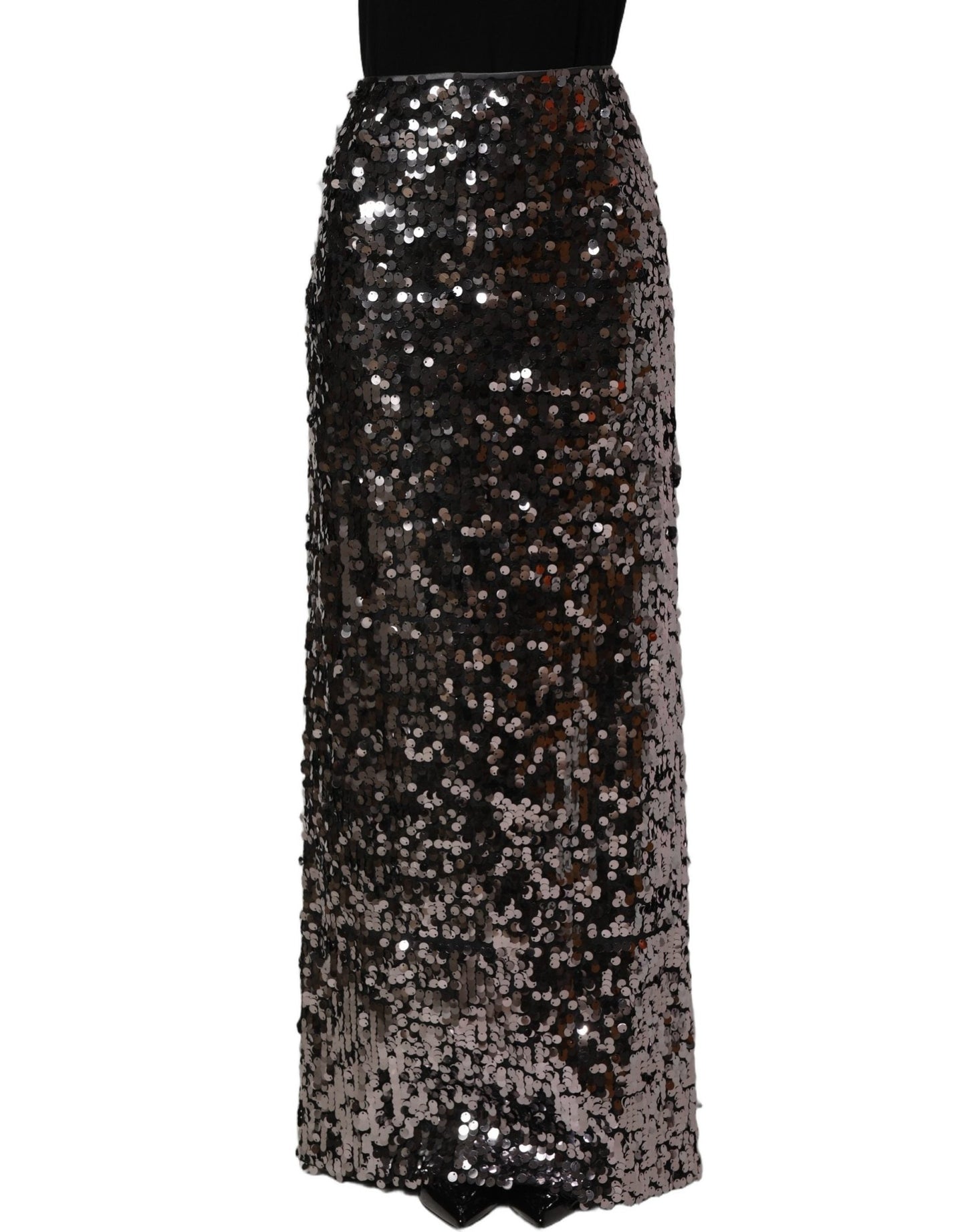 Dolce & Gabbana Brown Sequinned Embellished Pencil Cut Skirt - HBPS Beauty & Fashion