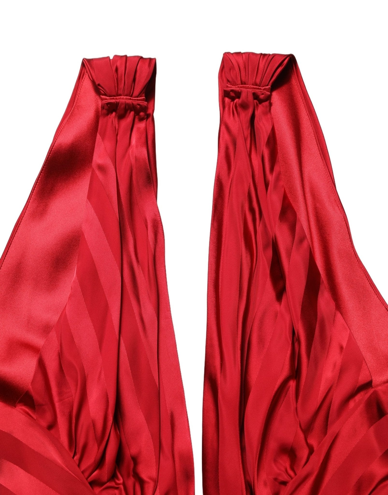 Dolce & Gabbana Combinaison Femme Rouge — Col Halter Plongeant & Drapé | 100% Viscose | Made in Italy - HBPS Beauty & Fashion