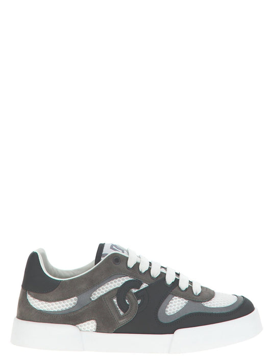 Dolce & Gabbana Gray Calfskin Athletic Sneakers - HBPS Beauty & Fashion