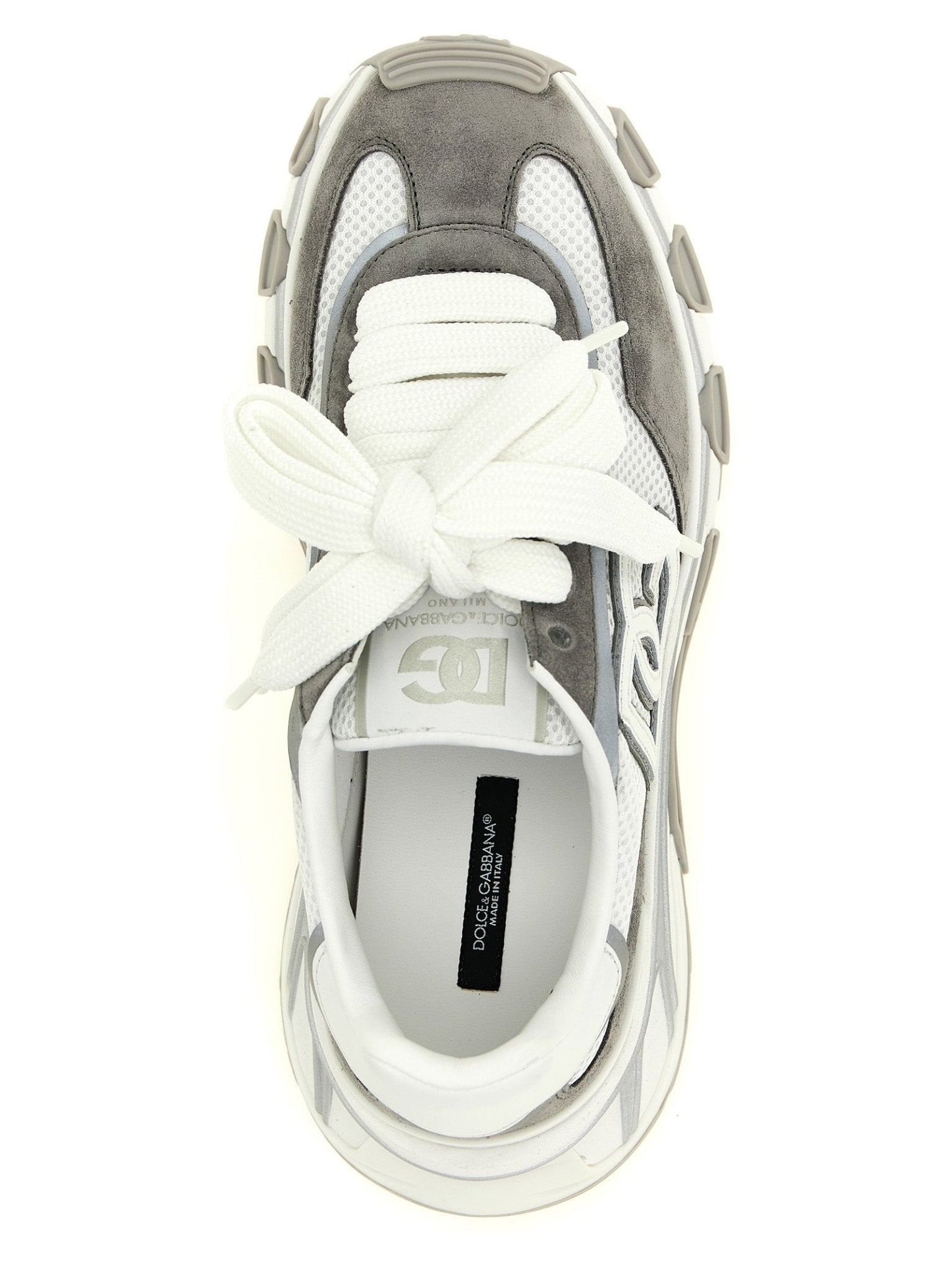 Dolce & Gabbana Gray Polyester Athletic Sneakers - HBPS Beauty & Fashion