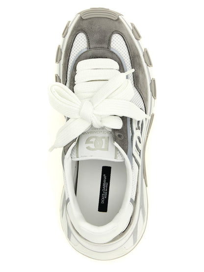 Dolce & Gabbana Gray Polyester Athletic Sneakers - HBPS Beauty & Fashion
