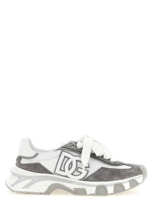 Dolce & Gabbana Gray Polyester Athletic Sneakers - HBPS Beauty & Fashion
